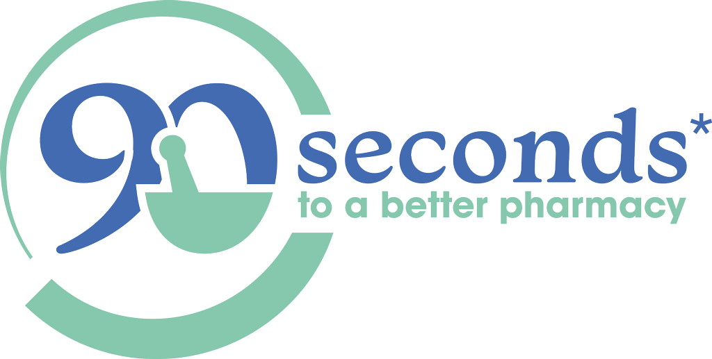 90 Seconds to a Better Pharmacy logo with text